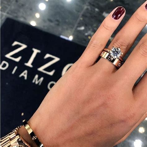 cartier black diamond ring